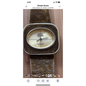 RARE VTG Marcel Boucher NY Paris Watch 17 Jewels Gold-Toned 1973, Parts & Repair